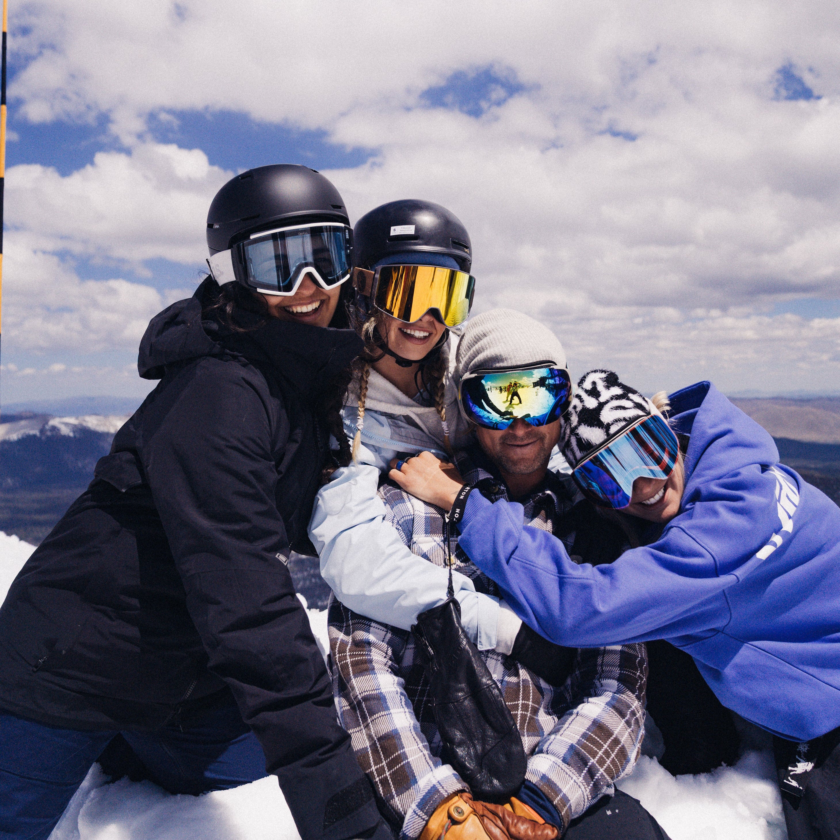 Pre-Order Glacier Ski & Snowboard Goggles (Tangerine Sunrise Mirrored Lens)