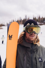 Pre-Order Glacier Ski & Snowboard Goggles (Tangerine Sunrise Mirrored Lens)