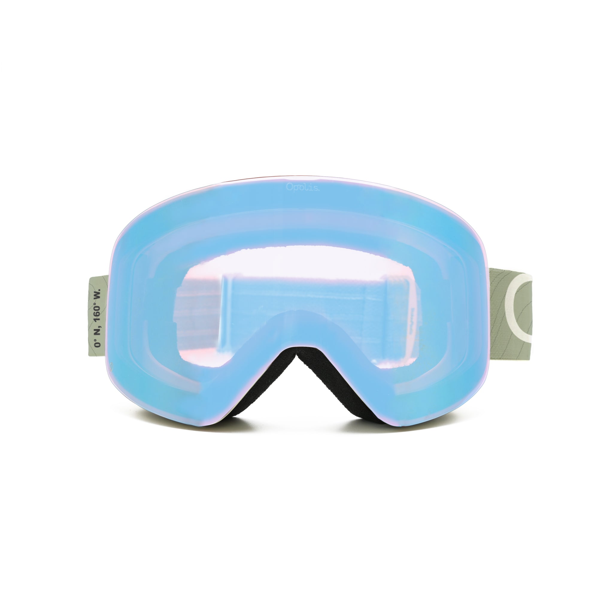 ski goggles silver Summit Ski & Snowboard Goggles (Silver Line Mirrored Lens) – opolisoptics